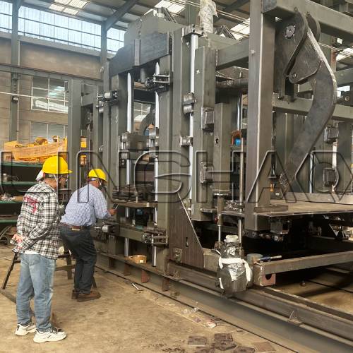 QT5-15 automatic block machine production and testing video demonstration